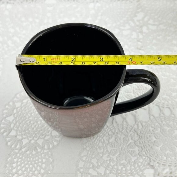 Set Of 6 Pier 1 Imports Mosaic Stoneware Mugs 12 Oz Handpainted Rust Colors - Picture 9 of 10